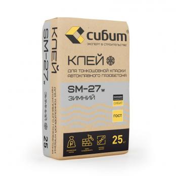 КЛЕЙ ДЛЯ ЯЧЕИСТОГО БЕТОНА СИБИТ (ЗИМА) 25 КГ.